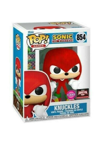 Funko Pop | Knuckles (Flocked) [Target] - Sonic the Hedgehog #854  [EUC] | The Nerd Merchant