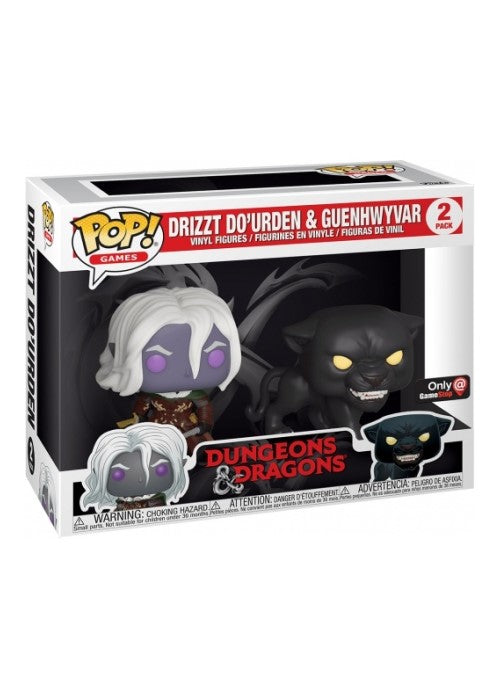 Funko Pop | Drizzt Do'Urden & Guenhwyvar [GameStop] - Games 2-Pack [EUC] | The Nerd Merchant