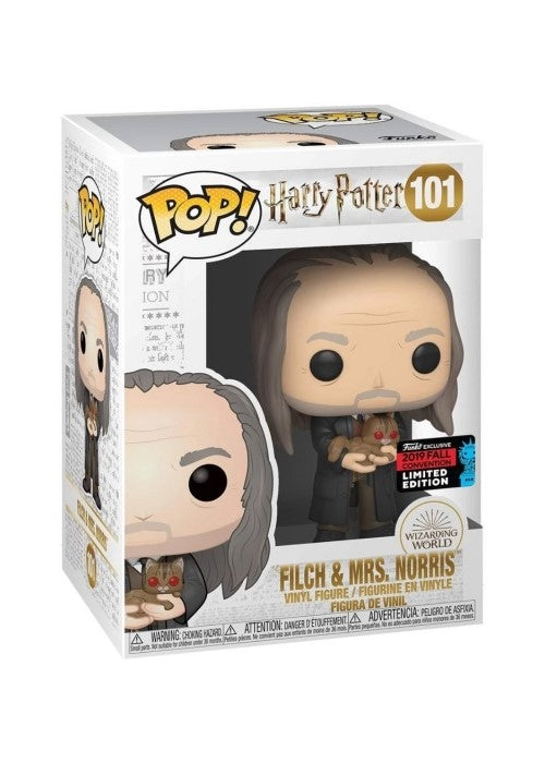 Pop! Vinyl | Filch & Mrs. Norris [Fall] - Harry Potter #101 | The Nerd Merchant