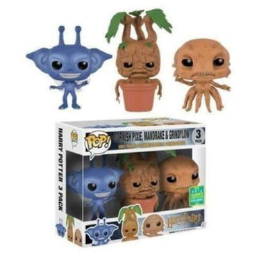 Cornish Pixie, Mandrake & Grindylow [Summer Con] - Harry Potter 3 Pack