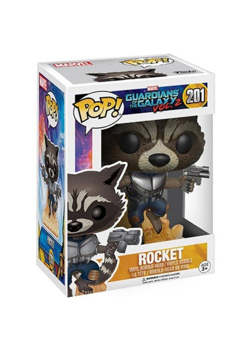 Funko Pop | Rocket - Guadians of the Galaxy Vol. 2 #201 [EUC] | The Nerd Merchant