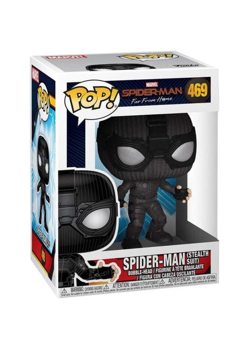 Funko Pop | Spider-Man (Stealth Suit) - Far From Home #469 [EUC] | The Nerd Merchant