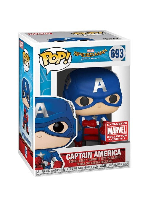 Pop! Vinyl | Captain America [Collector Corps] - Spider-Man Homecoming #693 | The Nerd Merchant