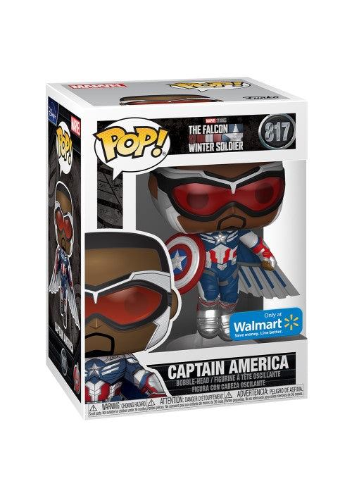 Funko Pop | Captain America [Walmart] - Falcon and Winter Soldier #817 [EUC] | The Nerd Merchant