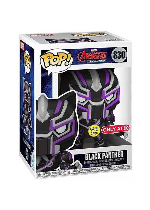Pop! Vinyl | Black Panther (Glows in the Dark) [Target] - Mech Strike #830 | The Nerd Merchant