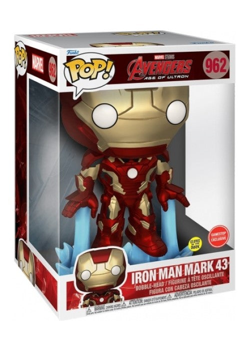 Pop! Vinyl | Iron Man Mark 43 (Glows) [Game Stop] (10-Inch) - Age of Ultron #962 | The Nerd Merchant