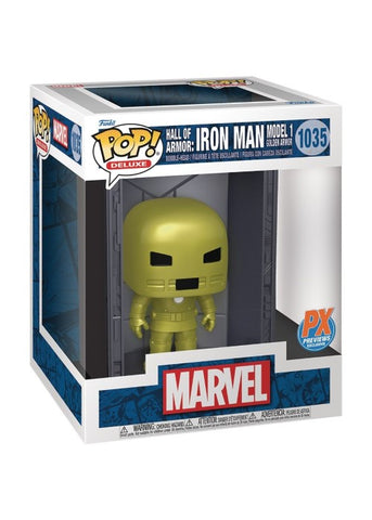 Funko Pop | Hall of Armor: Iron Man Model 1 [Previews] - Marvel #1035 | The Nerd Merchant