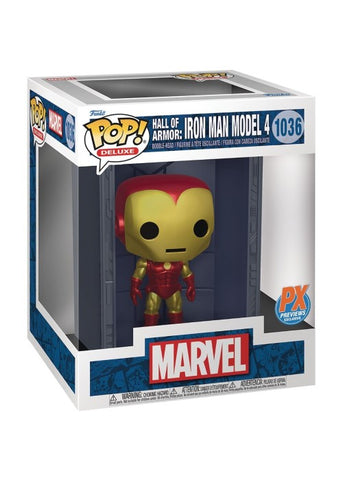 Funko Pop | Hall of Armor: Iron Man Model 4 [Previews] - Marvel #1036 | The Nerd Merchant