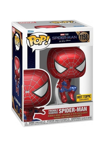 Funko Pop | Friendly Neighborhood Spider-Man [Hot Topic] - Spider-Man #1158 [EUC] | The Nerd Merchant