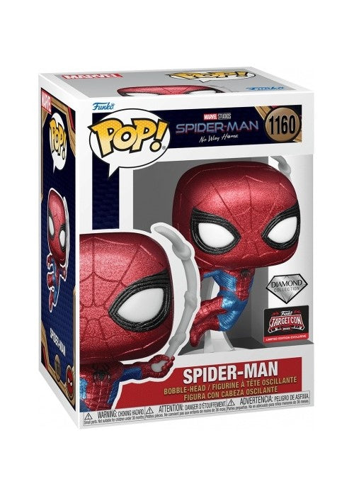 Funko Pop | Spider-Man (Diamond) [Target] - Spider-Man #1160 [EUC] | The Nerd Merchant