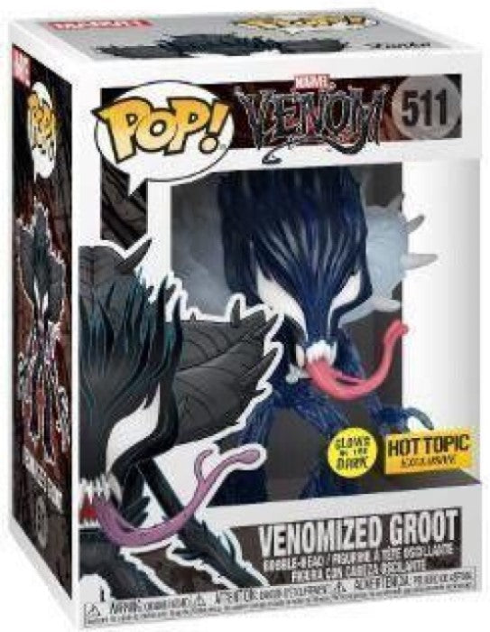 Funko Pop | Venomized Groot (Glows in the Dark) [Hot Topic] - Venom #511 [EUC] | The Nerd Merchant