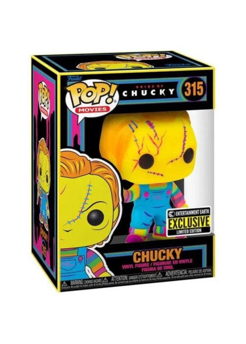 Funko Pop | Chucky (Blacklight) [Entertainment Earth] - Bride of Chucky #315 [EUC] | The Nerd Merchant