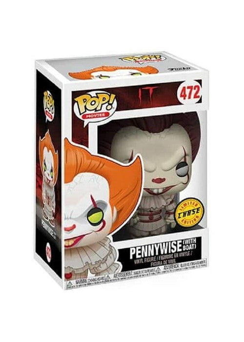 Funko Pop | Pennywise (With Boat) (Chase) - IT #472 [EUC] | The Nerd Merchant