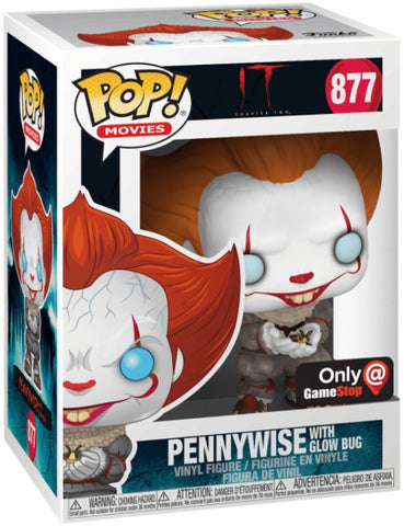 Funko Pop | Pennywise (w/ Glow Bug) [Gamestop] - IT #877 [EUC] | The Nerd Merchant