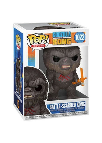 Funko Pop | Battle-Scarred Kong - Godzilla vs. Kong  #1022 [EUC] | The Nerd Merchant