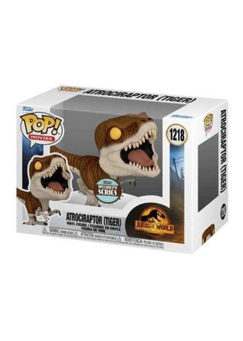 Funko Pop | Atrociraptor (Tiger) [Specialty Series] -Jurassic World #1218 [EUC] | The Nerd Merchant