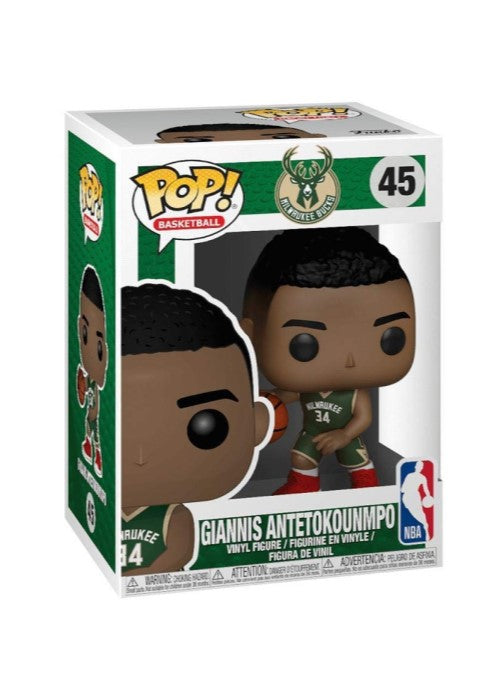 Funko Pop | Giannis Antetokounmpo - Milwaukee Bucks #45 [EUC] | The Nerd Merchant