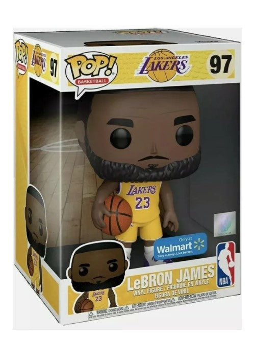 Funko Pop! Basketball NBA Los Angeles Lakers LeBron James 10 Inch Walmart  Exclusive Figure #97 - IT