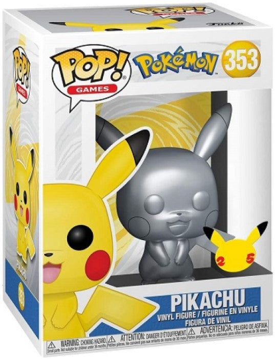 Pop! Vinyl | Pikachu (Silver Metallic) - Pokemon #353 | The Nerd Merchant