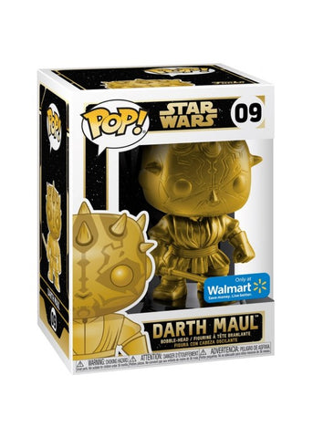 Funko Pop | Darth Maul (Gold) [Walmart] - Star Wars  #09 [DUC] | The Nerd Merchant