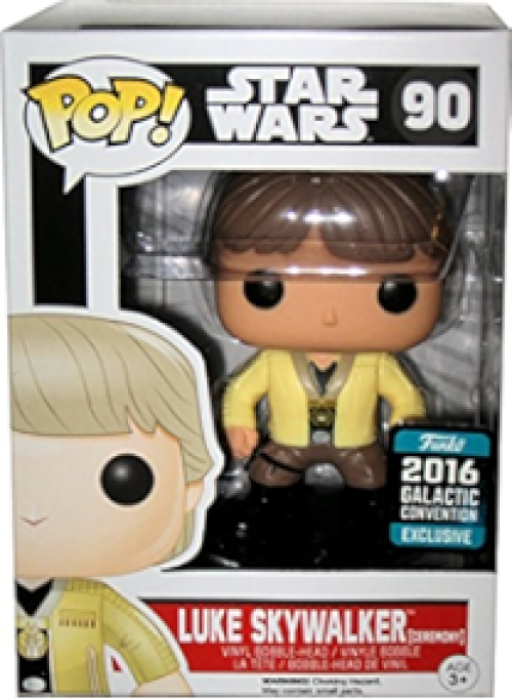 Funko Pop | Luke Skywalker [Ceremony] [Galactic] - Star Wars #90 [EUC] | The Nerd Merchant