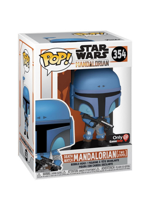 Funko Pop | Death Watch Mandalorian (Two Stripes) [EB Games] - Star Wars #354 [EUC] | The Nerd Merchant