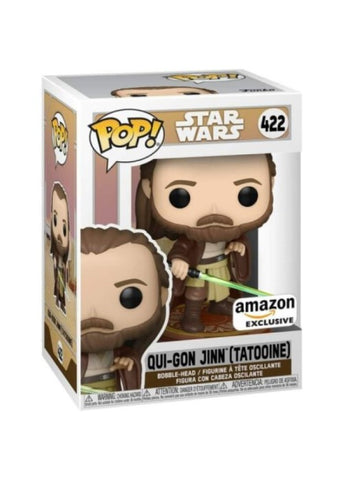 Funko Pop | Qui-Gon Jinn (Tatooine) [Amazon] - Star Wars #422 [EUC] | The Nerd Merchant