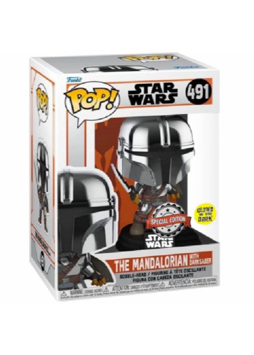 Funko Pop | The Mandalorian (Glows in the Dark) [Special Edition] - Star Wars #491 [EUC] | The Nerd Merchant