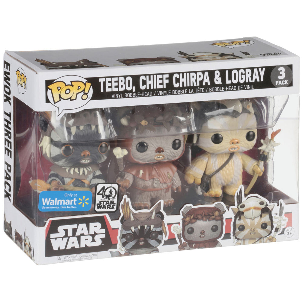 Funko Pop | Teebo, Chief Chirpa & Logray [Wal-Mart] - Star Wars 3-Pack [EUC] | The Nerd Merchant