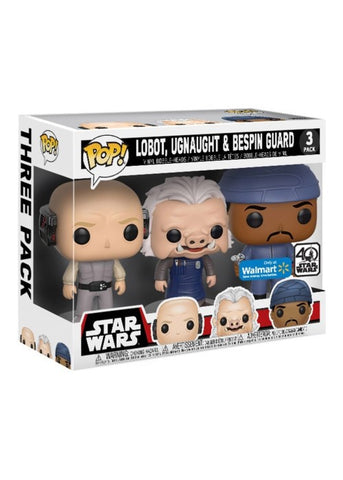 Funko Pop | Lobot, Ugnaught, & Bespin Guard [Wal-Mart] - Star Wars 3-Pack [EUC] | The Nerd Merchant