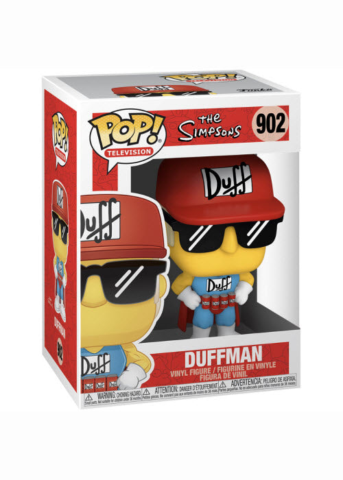 Funko Pop | Duffman - The Simpsons  #902 [EUC] | The Nerd Merchant