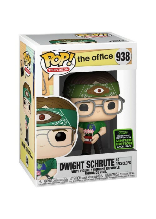 Funko Pop | Dwight Schrute as Recyclops [Spring Con] - The Office #938 [EUC] | The Nerd Merchant