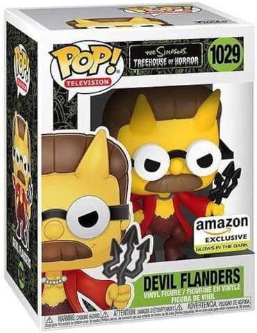 Funko Pop | Devil Flanders (Glows in the Dark) [Amazon] - The Simpsons #1029 [EUC] | The Nerd Merchant