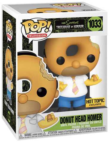 Funko Pop | Donut Head Homer [Hot Topic] - The Simpsons #1033 [EUC] | The Nerd Merchant