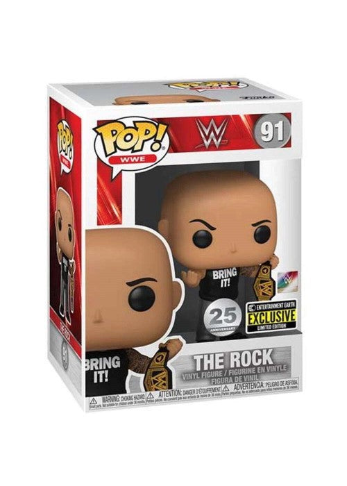 Funko Pop | The Rock [Entertainment Earth] - WWE #91 [EUC] | The Nerd Merchant