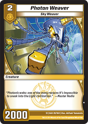 Kaijudo | Photon Weaver - Level 2 (13GAU) | The Nerd Merchant