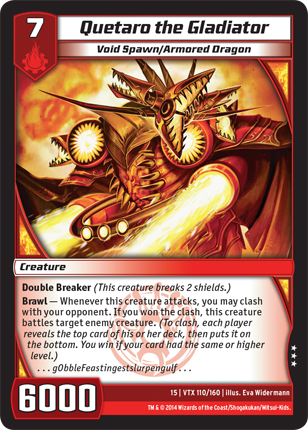 Kaijudo | Quetaro the Gladiator - Level 7 (15VTX) | The Nerd Merchant