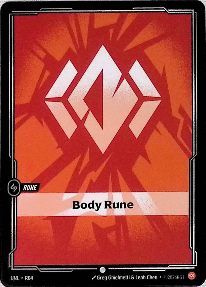 Body Rune - Unleashed (R04)