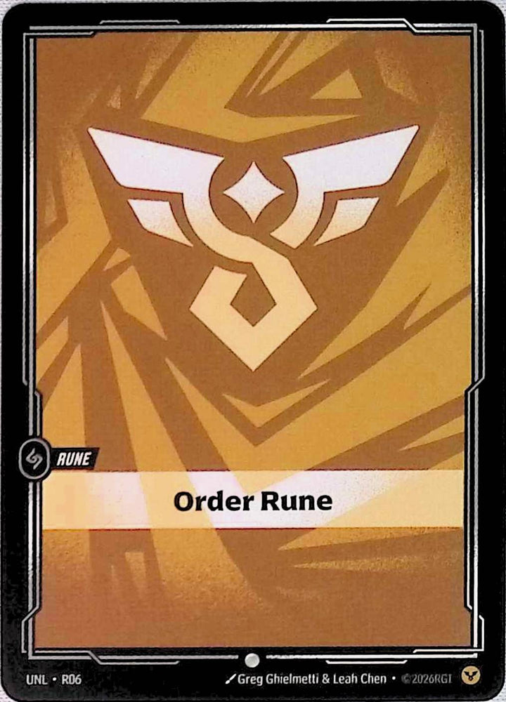 Order Rune - Unleashed (R06)