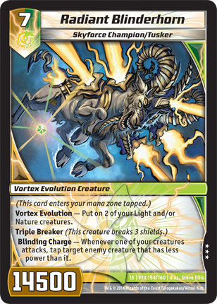 Kaijudo | Radiant Blinderhorn - Level 7 (15VTX) | The Nerd Merchant