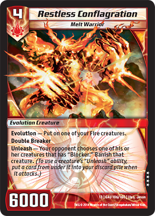 Kaijudo | Restless Conflagration - Level 4 (13GAU) | The Nerd Merchant