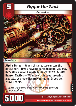 Kaijudo | Rygar the Tank - Level 5 (15VTX) | The Nerd Merchant