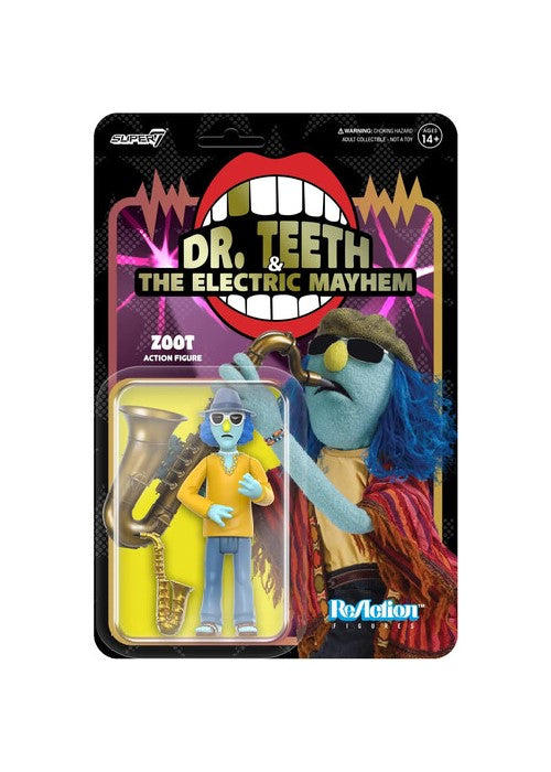Super7 | Muppets - ReAction Figures Wave 1 - Electric Mayhem Band - Zoot [NIP] | The Nerd Merchant