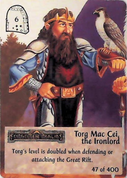 Spellfire CCG | Torg Mac Cei, the Ironlord - 2nd Edition 47 of 400 | The Nerd Merchant
