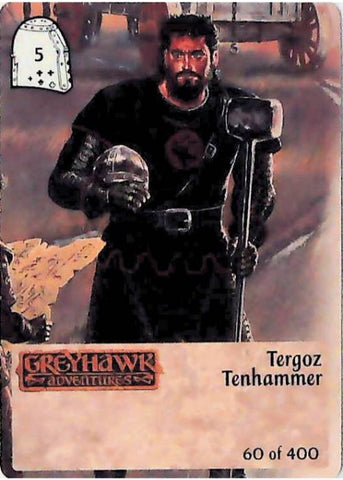 Spellfire CCG | Tergoz Tenhammer - 2nd Edition 60 of 400 | The Nerd Merchant