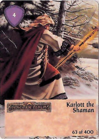 Spellfire CCG | Karlott the Shaman - 2nd Edition 63 of 400 | The Nerd Merchant