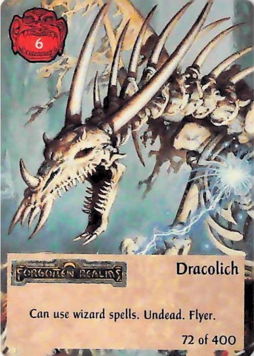 Spellfire CCG | Dracolich - 2nd Edition 72 of 400 | The Nerd Merchant