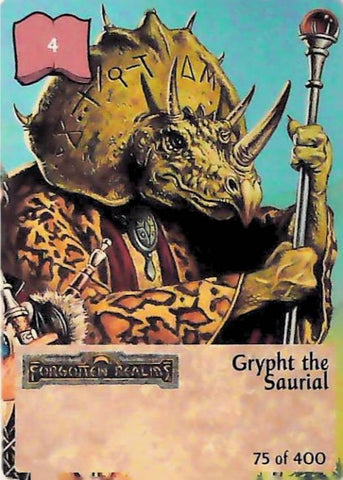 Spellfire CCG | Grypht the Saurial - 2nd Edition 75 of 400 | The Nerd Merchant