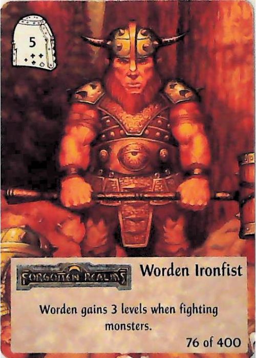 Spellfire CCG | Worden Ironfist - 2nd Edition 76 of 400 | The Nerd Merchant