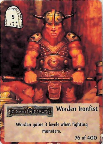 Spellfire CCG | Worden Ironfist - 2nd Edition 76 of 400 | The Nerd Merchant